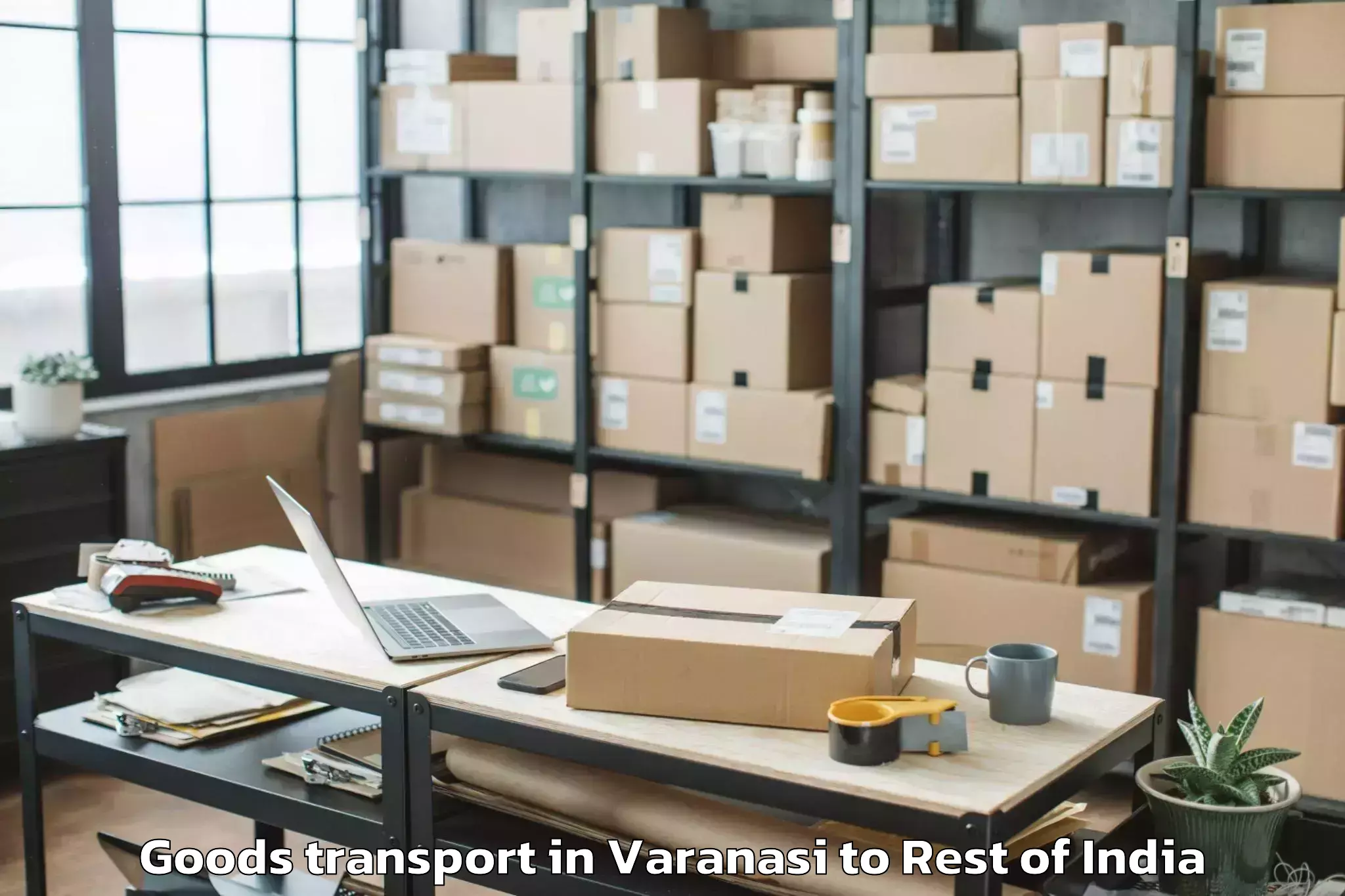 Book Varanasi to Pahalgam Goods Transport Online